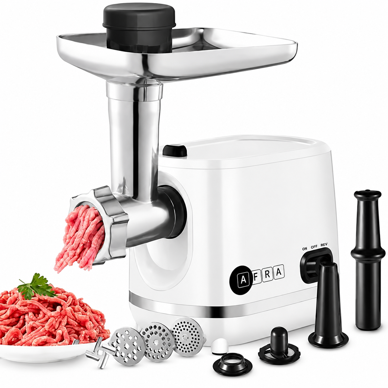 AFRA MEAT GRINDER POWER 1200W WHITE - AF-1200MGWT