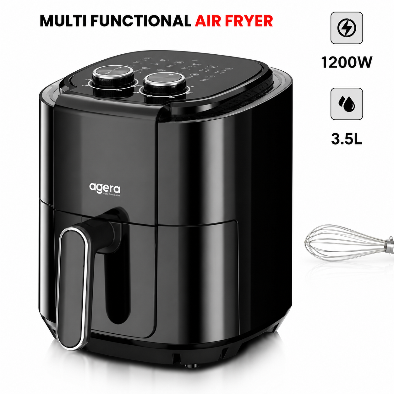 Ogera 3.5 Litre Multi-Functional Air Fryer 1200watts - OG8500AF